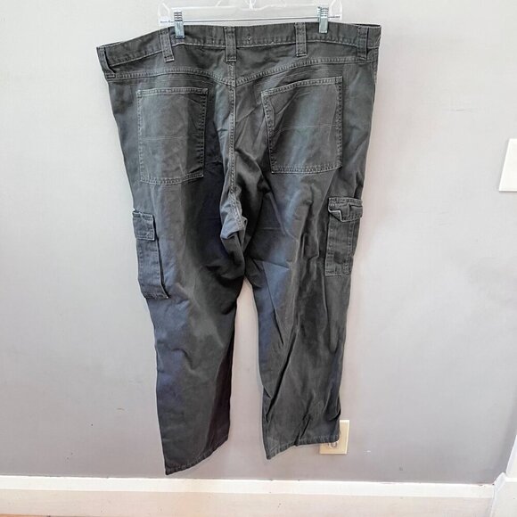 Wrangler Authentics Mens Cargo Pants 46x30 Cotton Gray - Picture 4 of 4